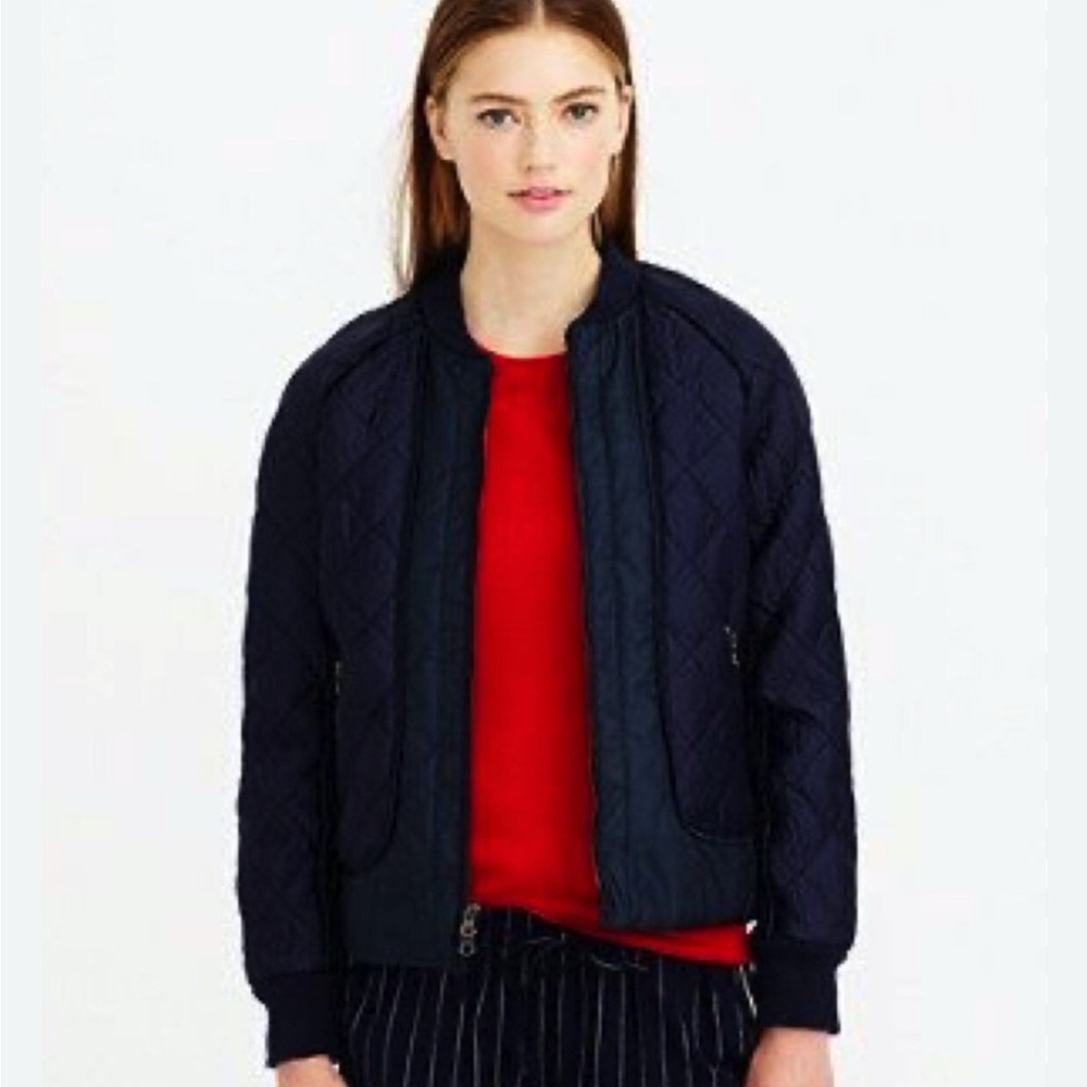 Talbots Navy Quilted Jacket Size S